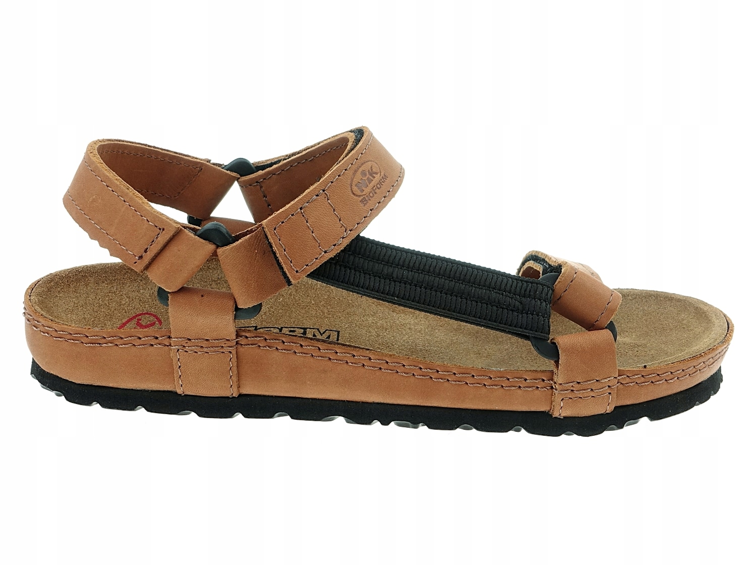 Nik Bioform sandały 07-0090-41-903 brąz, czarny, skóra 38