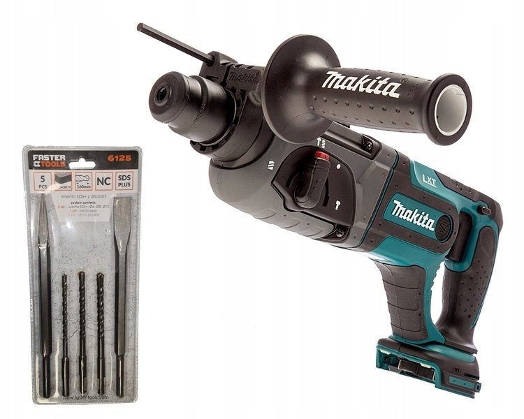 Makita Akumulatorowa młotowiertarka Sds+ 18V 2,0J DHR241Z zestaw 5el.