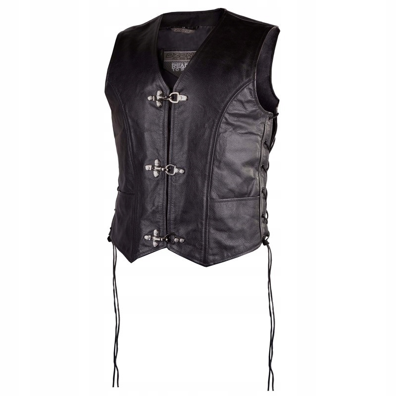 Ozone Rino kožená pánska vesta na chopper 9XL