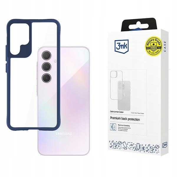 Obudowa 3MK Satin Armor Case+ do Samsung Galaxy A35 5G niebieska