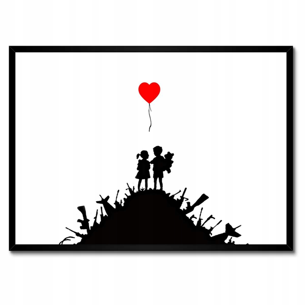 Plakáty v rámu 70x50 Banksy Děti nahoře