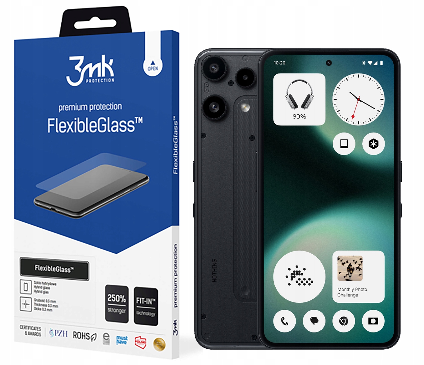 Sklo Flexibleglass 3MK pro telefon Nothing Phone 3a Lite