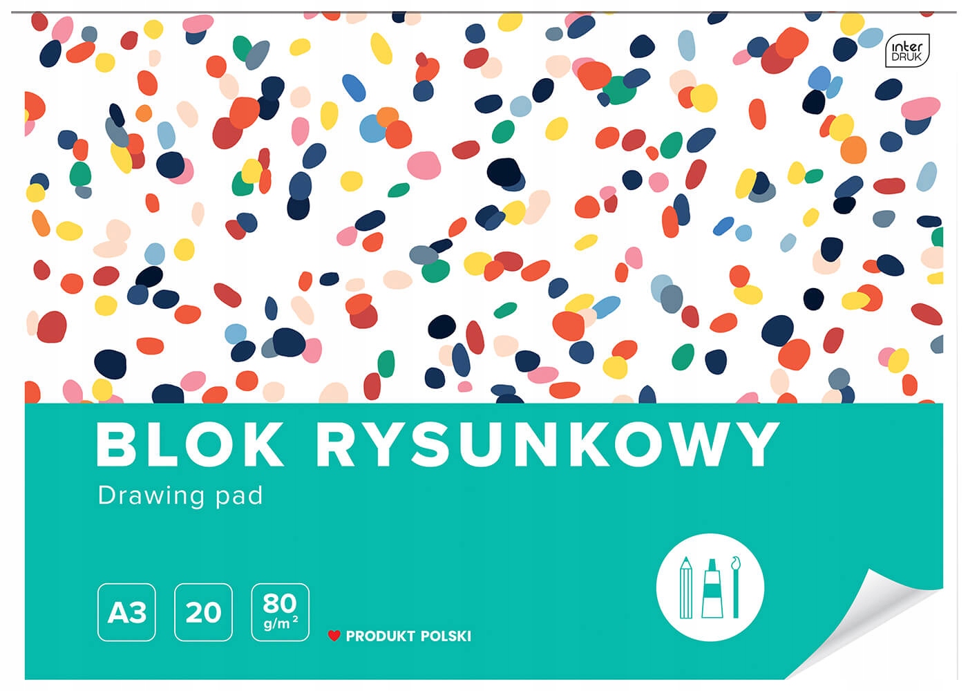 

Blok Rysunkowy Interdruk A3 20 kartek, 80g