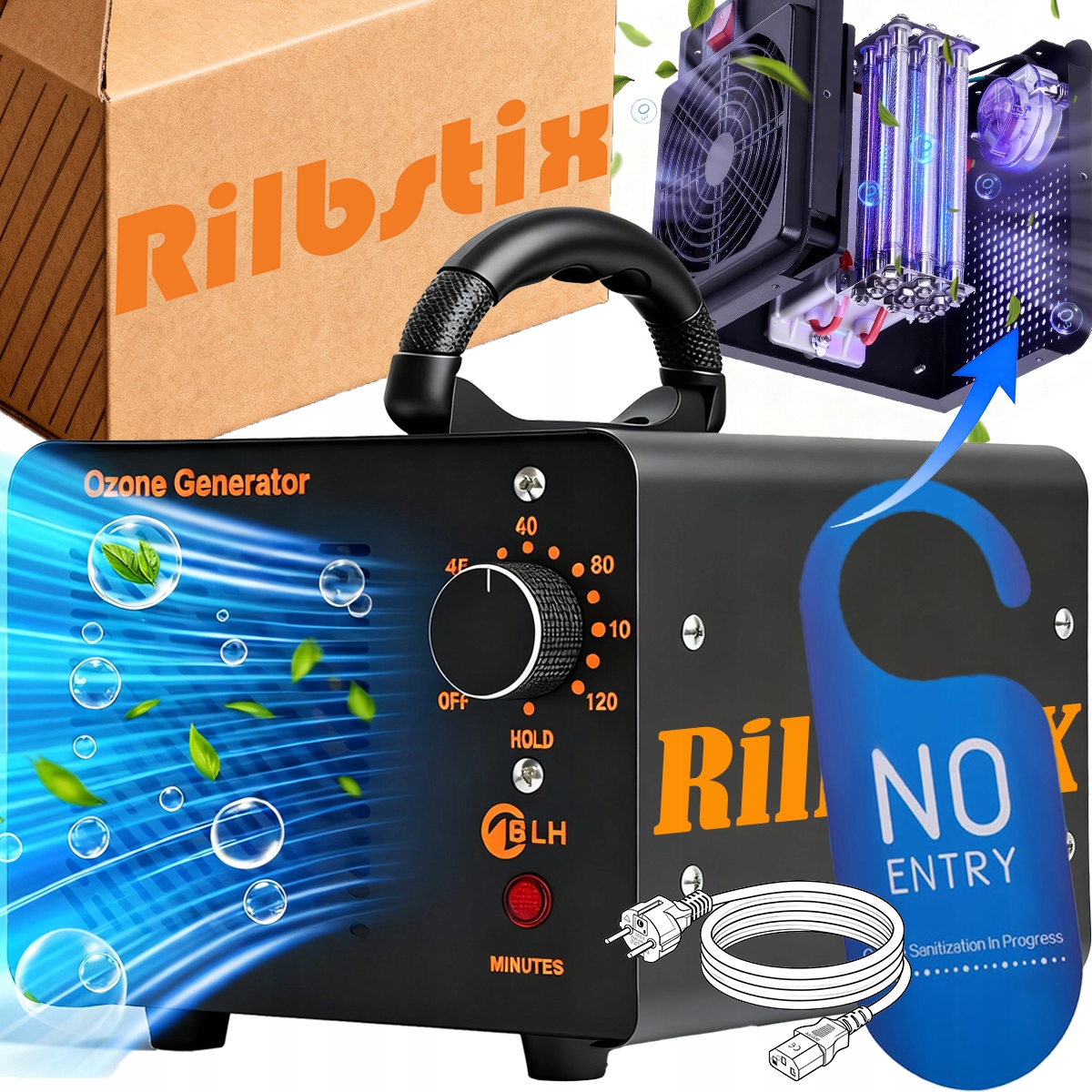 Generator Ozonu Ozonator Oczyszczacz Powietrza do Samochodu 60 000 mg/h