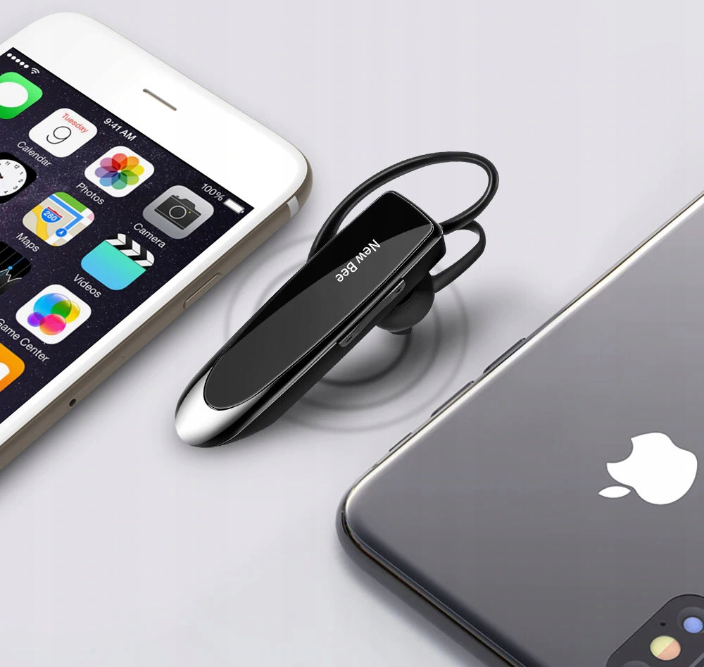 NEW BEE BEZPRZEWODOWA LEKKA SŁUCHAWKA DO UCHA 24h ROZMÓW 30dni CZUWANIA Waga produktu 15 g