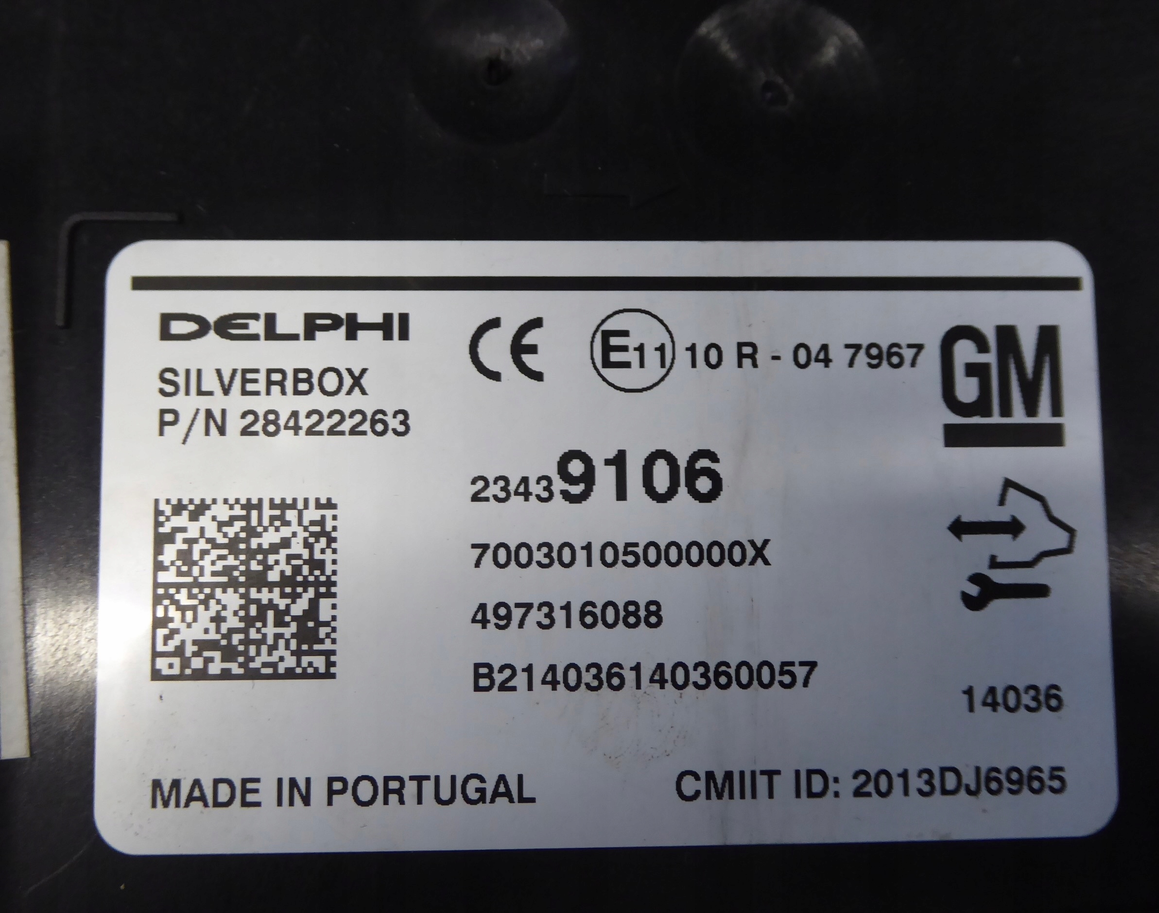 modulo SILVERBOX 23439106 OPEL INSIGNIA A LIFT