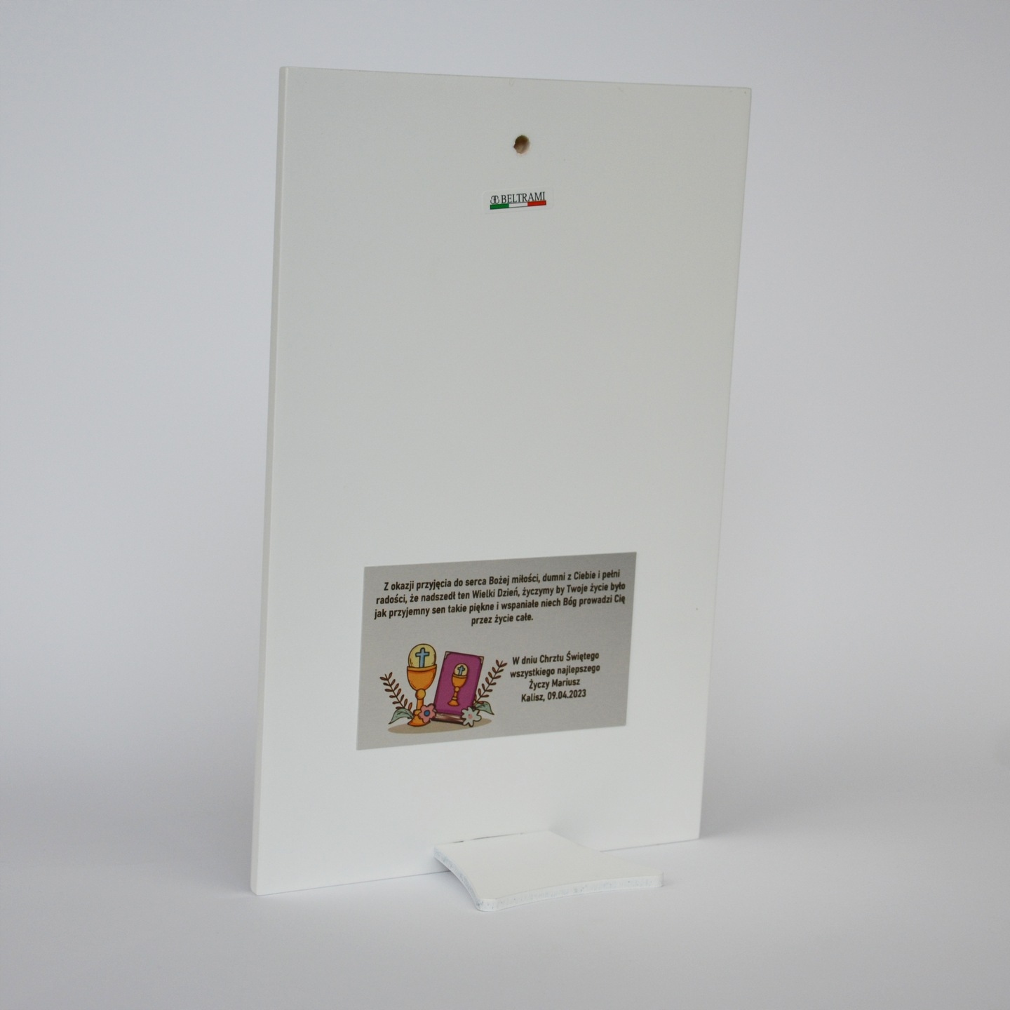 SREBRNY OBRAZEK PREZENT PAMIĄTKA I KOMUNI ŚWIĘTEJ - Grawer DEDYKACJA GRATIS EAN (GTIN) 8056697700671