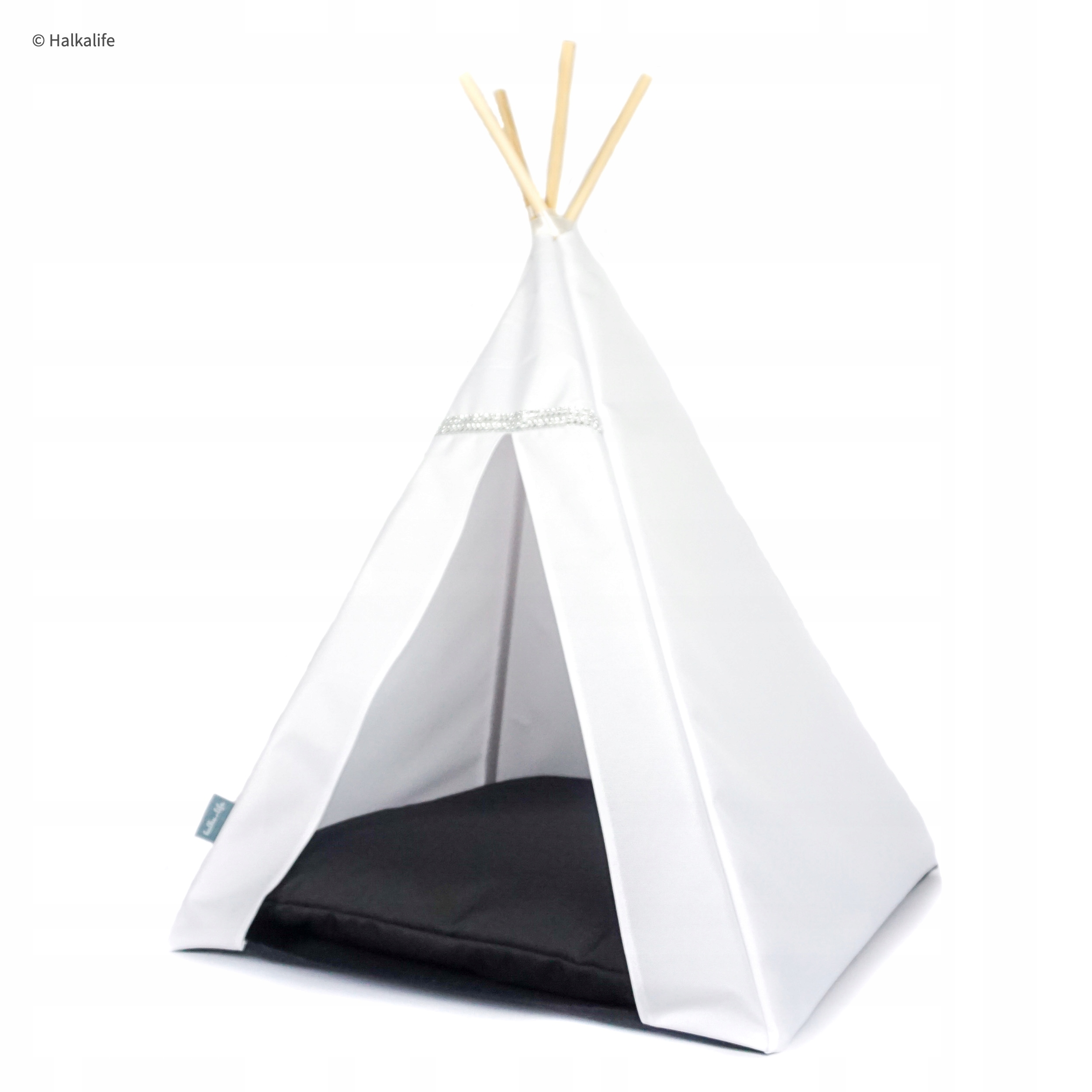 Legowisko Tipi dla psa, namiot dla psa Czarny, M, Glamour Białe outlet