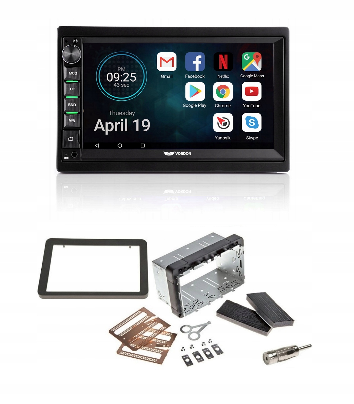 Rádio CarPlay Vordon AC-8290 Bluetooth Alfa Romeo 159 Spider Cúvacia kamera