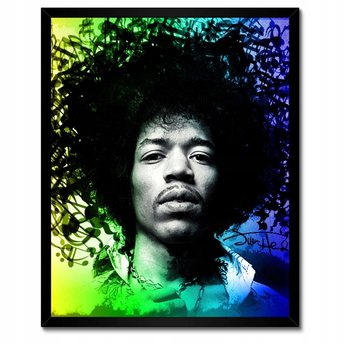 Plakáty v rámu 40x50 Duhový Hendrix