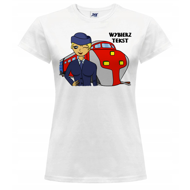 

Koszulka Damska T-shirt Maszynista Konduktor L