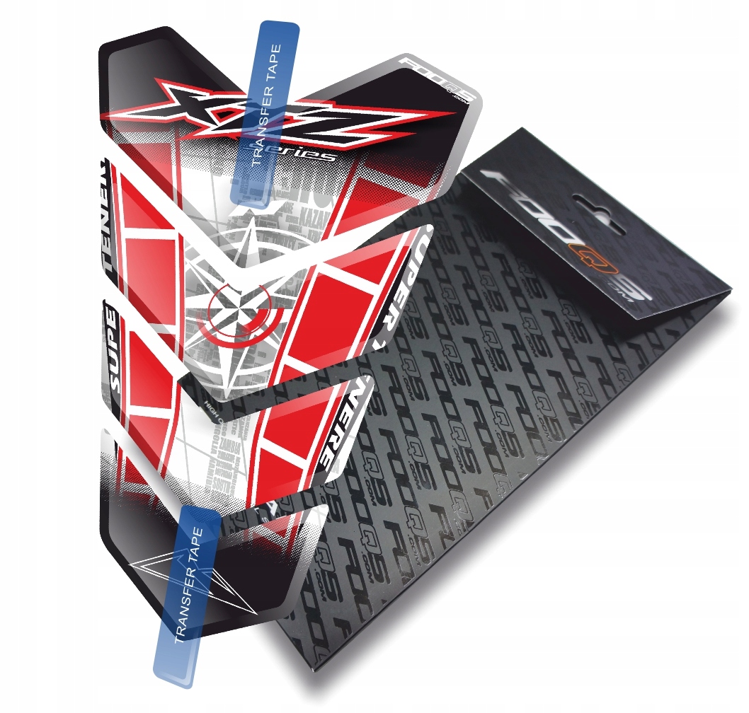 Tank-pad od společnosti Fooqs pro Yamaha Xtz Tenere Bílý Červený