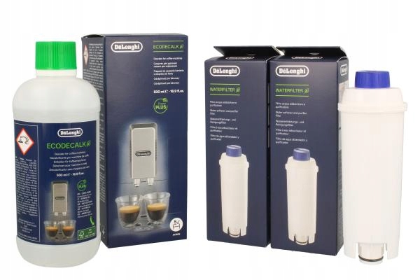 Zestaw do konserwacji ekspresu DeLonghi: 2x filtr odkamieniacz