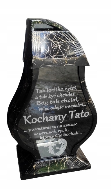 

Znicz Faraon Kochany Tato Grawer Led Złota Nitka