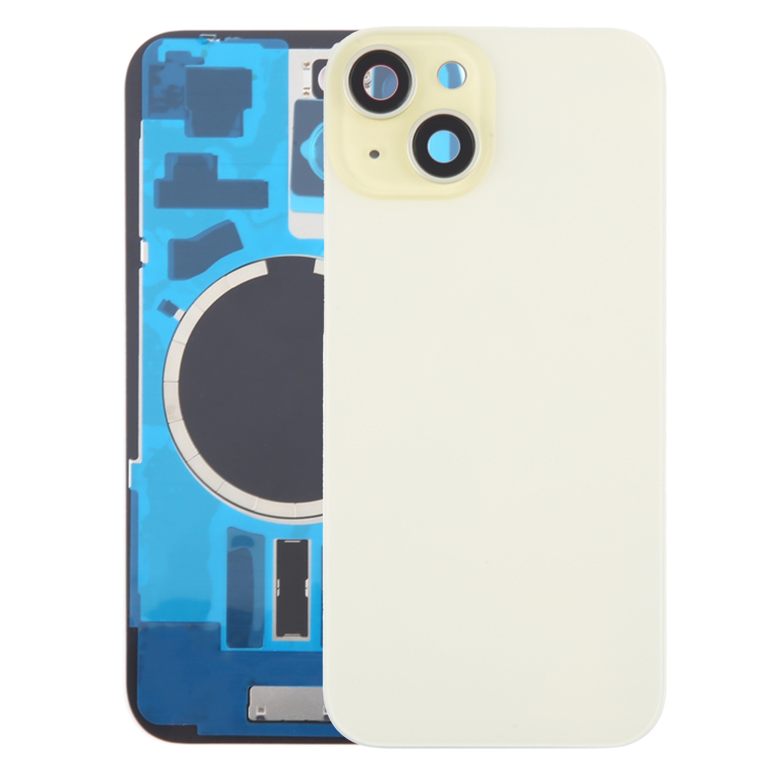 Klapka baterie pro iPhone 15 Plus žlutá Zadní Kryt