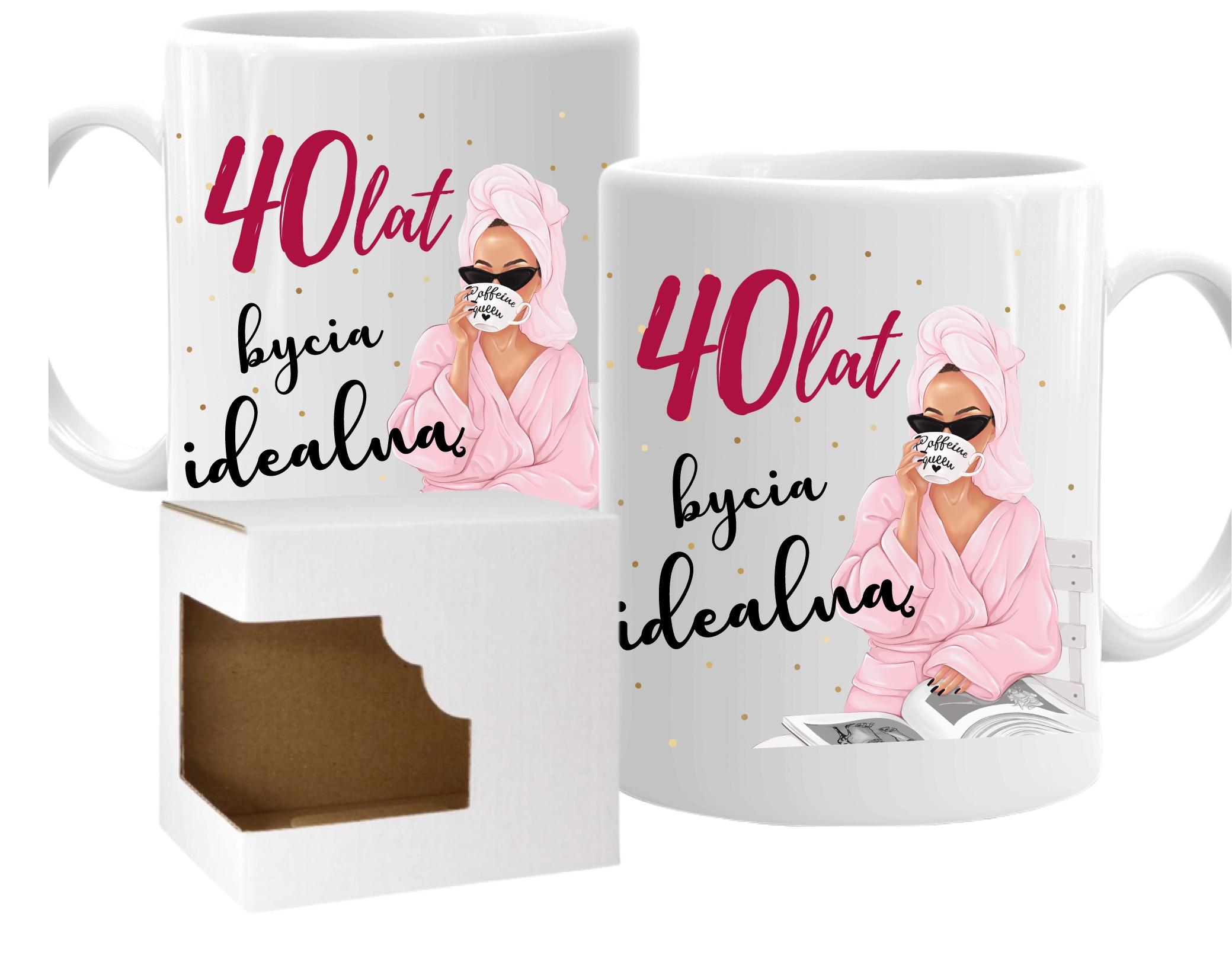 

Kubek na 40-te Urodziny 40 Lat dla Kobiety