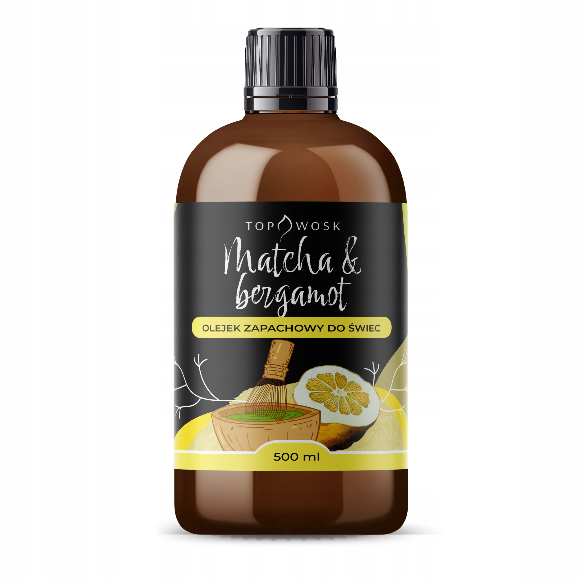 Vonný olej do svíček Matcha and Bergamot 500 ml vůně do vosku