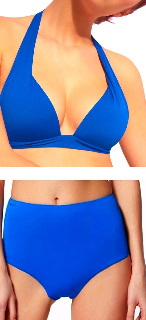 STRÓJ CALZEDONIA INDONESIA PUSH-UP NIEBIESKI 70B S