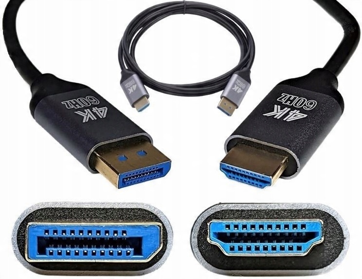 

Kabel Displayport Dp do Hdmi Uhd 4K 60Hz 1,8M