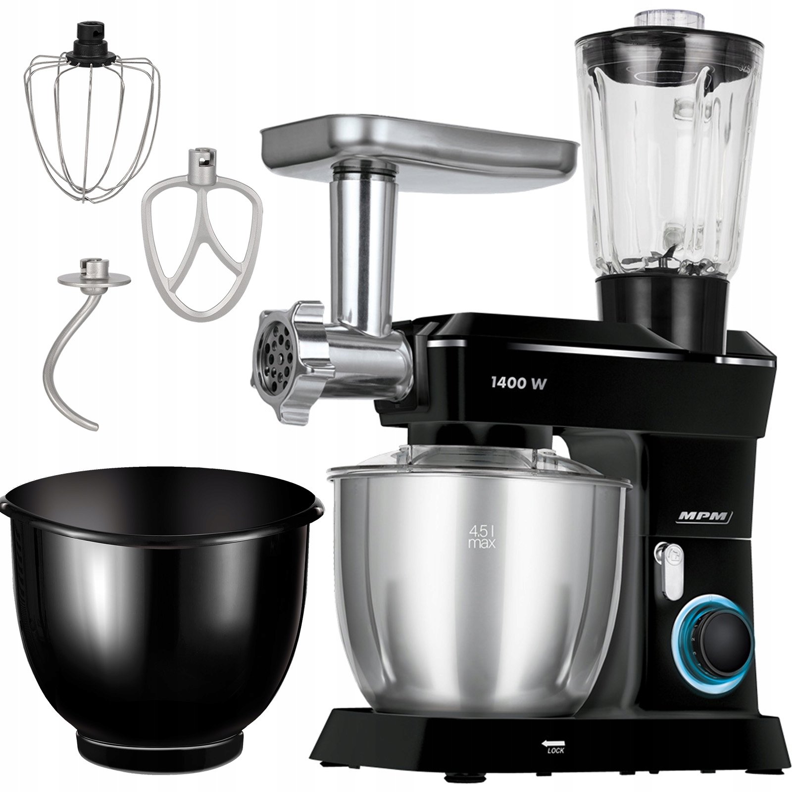 Multifunkční Kuchyňský Robot Planetární Mixér Mpm MRK-24 3000W 2 Mísy 3V1