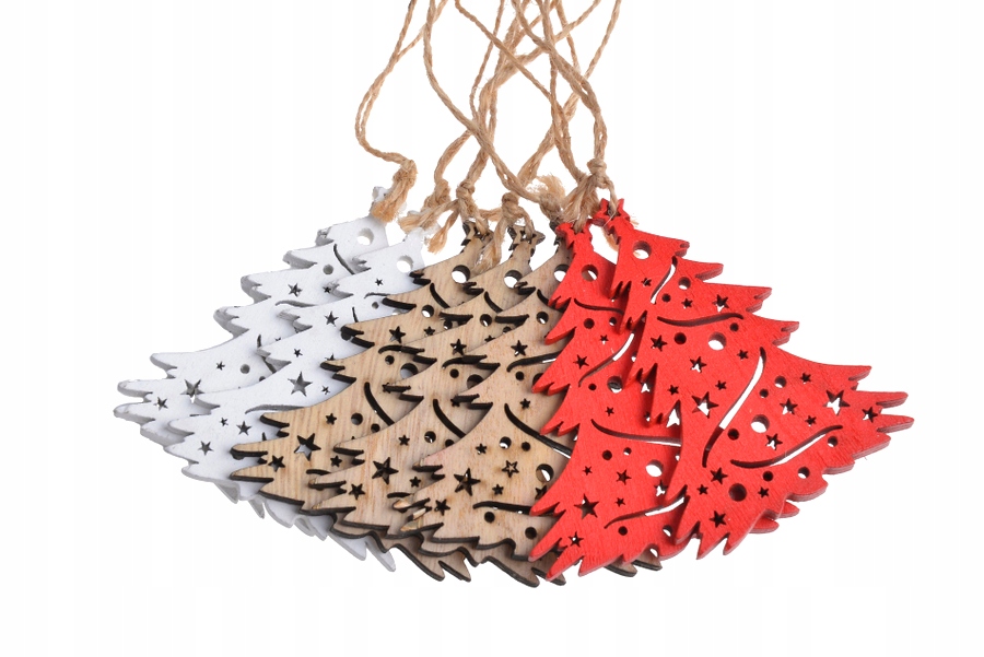 

Zawieszki drewniane Choinki Bombki na Choinkę 7szt