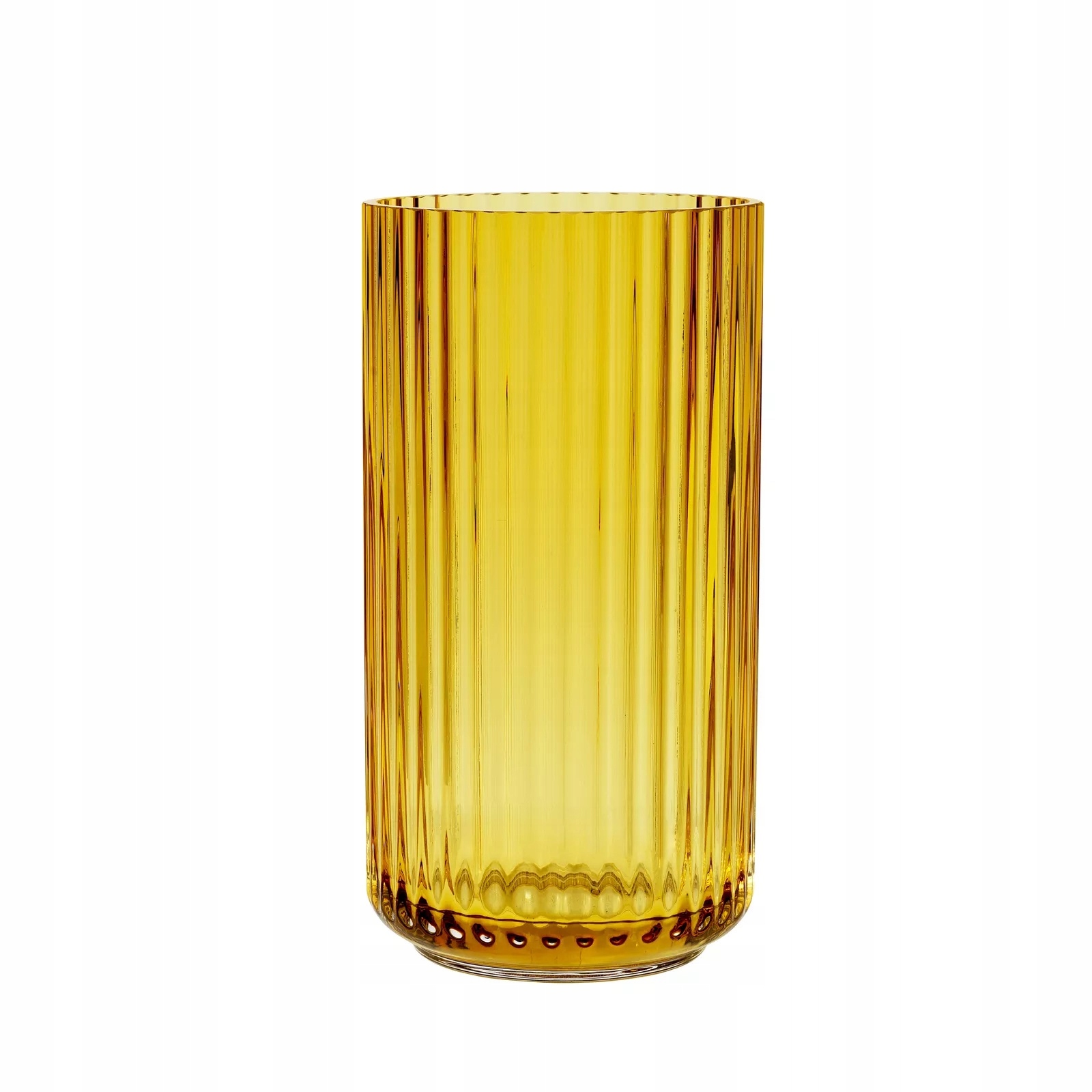 Lyngby Porcelain Lyngby Váza Sklenená 20 cm Amber Jantárová
