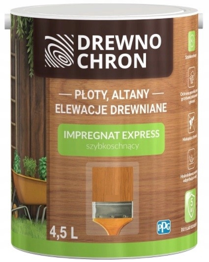 DREWNOCHRON IMPREGNAT EXPRESS 4,5l ORZECH CIEMNY