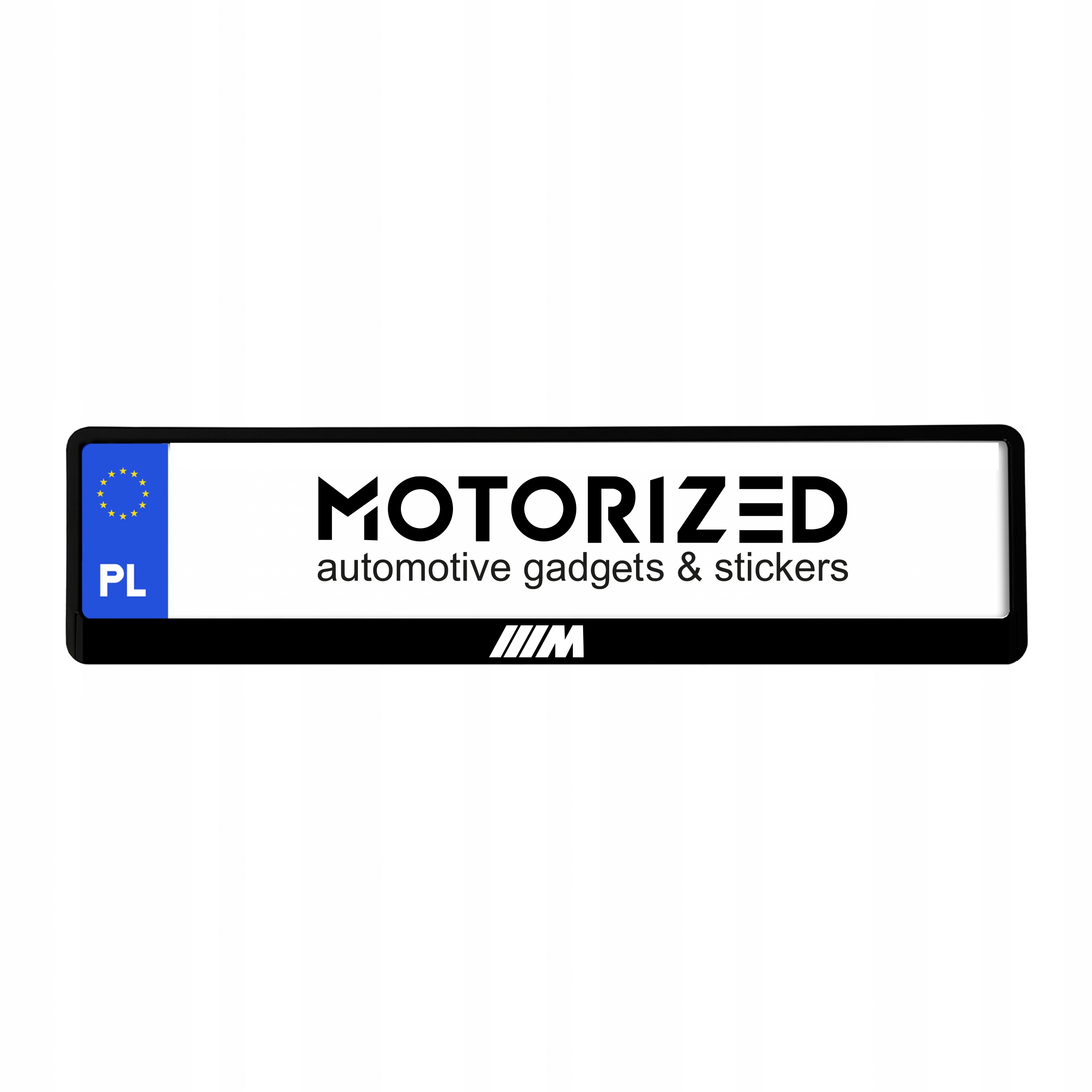 Ramka Ramki Tablicy Rejestracyjnej Bmw M Logo 1 szt. Ramka pod tablicę