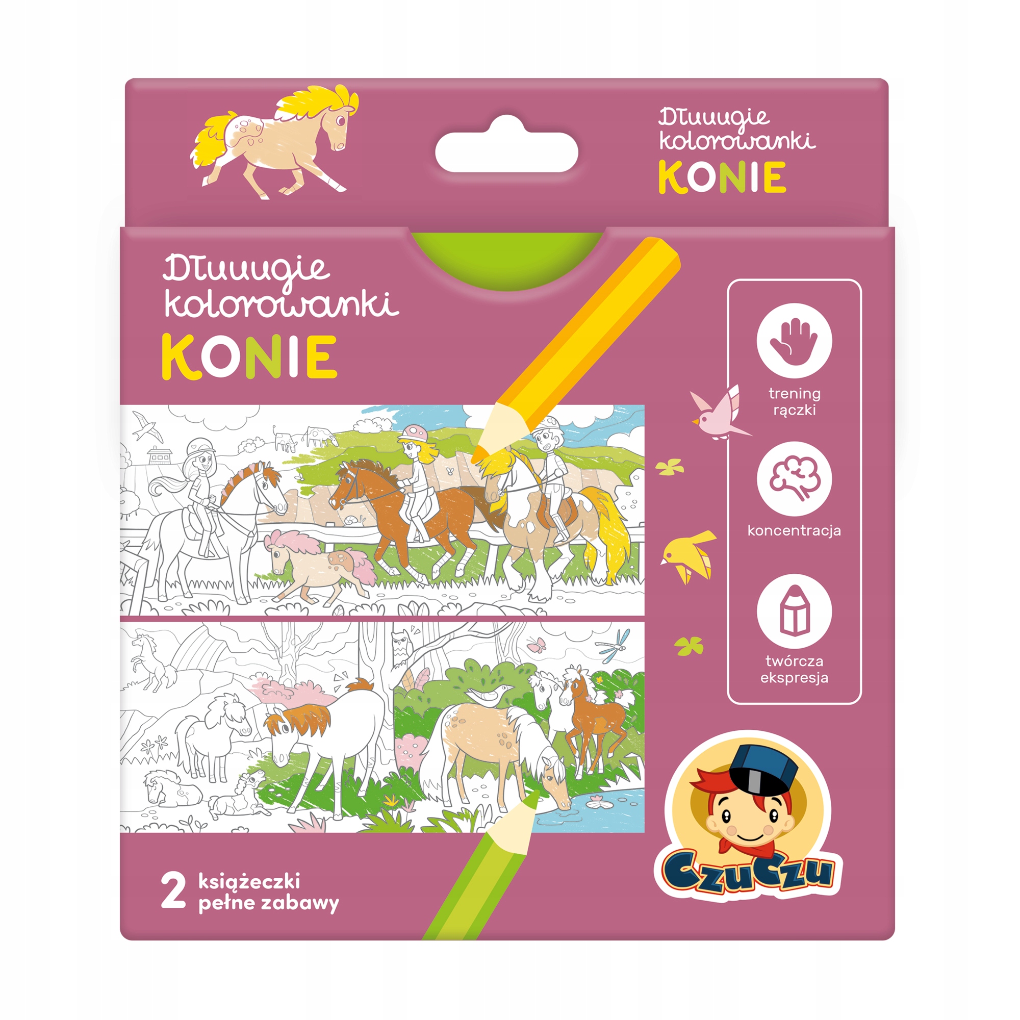 

Dłuuugie kolorowanki Konie Bright Junior Media