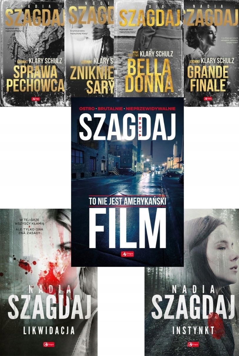 Zestaw Kryminał Sensacja Thriller Retro 7W1 Nadia