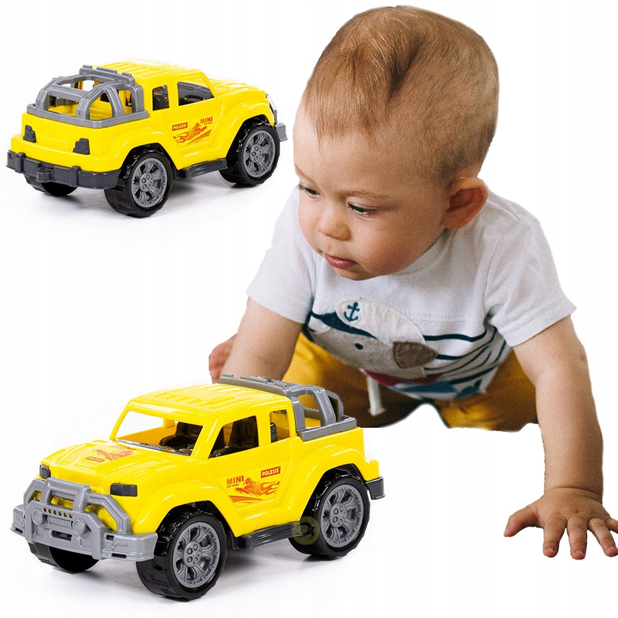 

Samochód Terenowy Jeep Żółty Terenówka Safari Leg