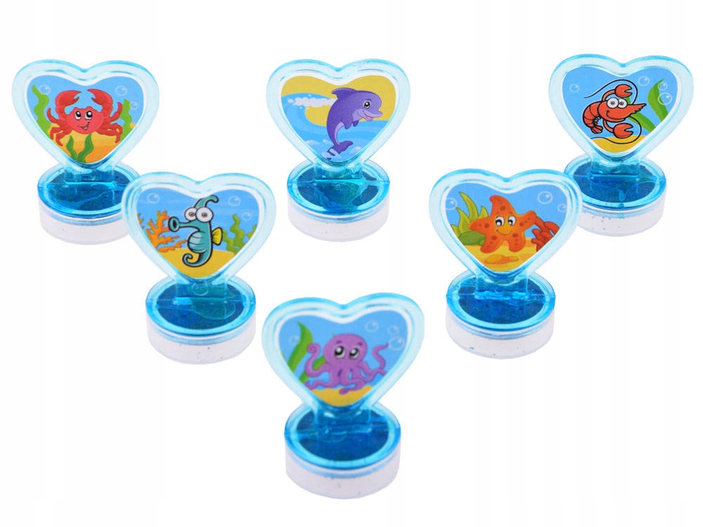 Zestaw PIECZĄTKI DLA DZIECI STEMPELKI STEMPLE ZWIERZAKI MORSKIE ZA3979 Płeć chłopcy dziewczynki