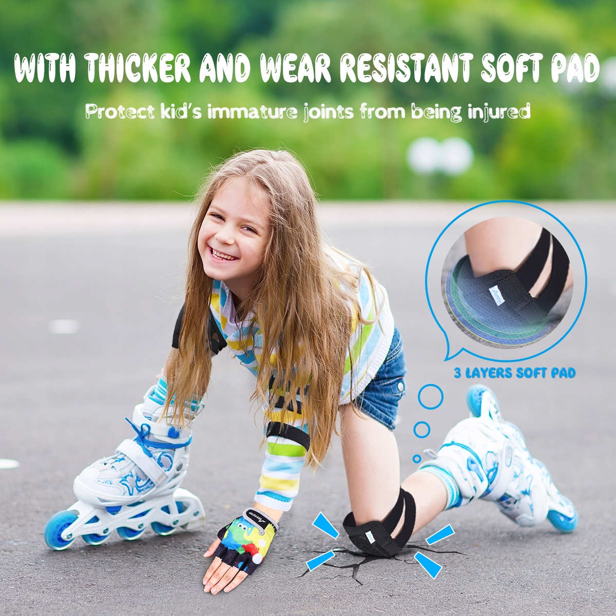 ZESTAW OCHRANIACZE NA ROLKI ROWER KOLANA ŁOKCIE DLA DZIECI L/XL EAN (GTIN) 4894931014078