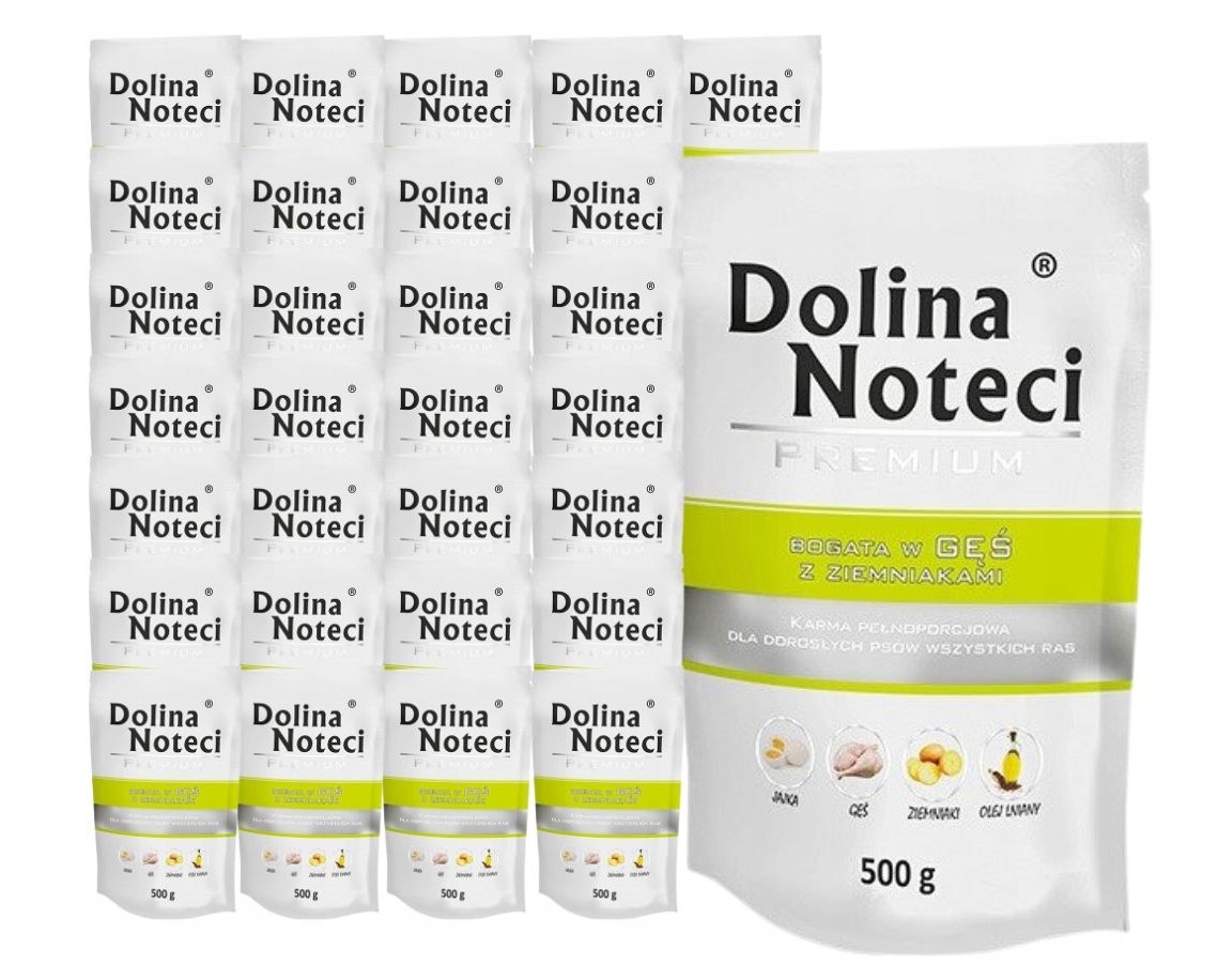 Levně Dolina Noteci Premium vlhké krmivo pro psy husa s bramborami 30x500g