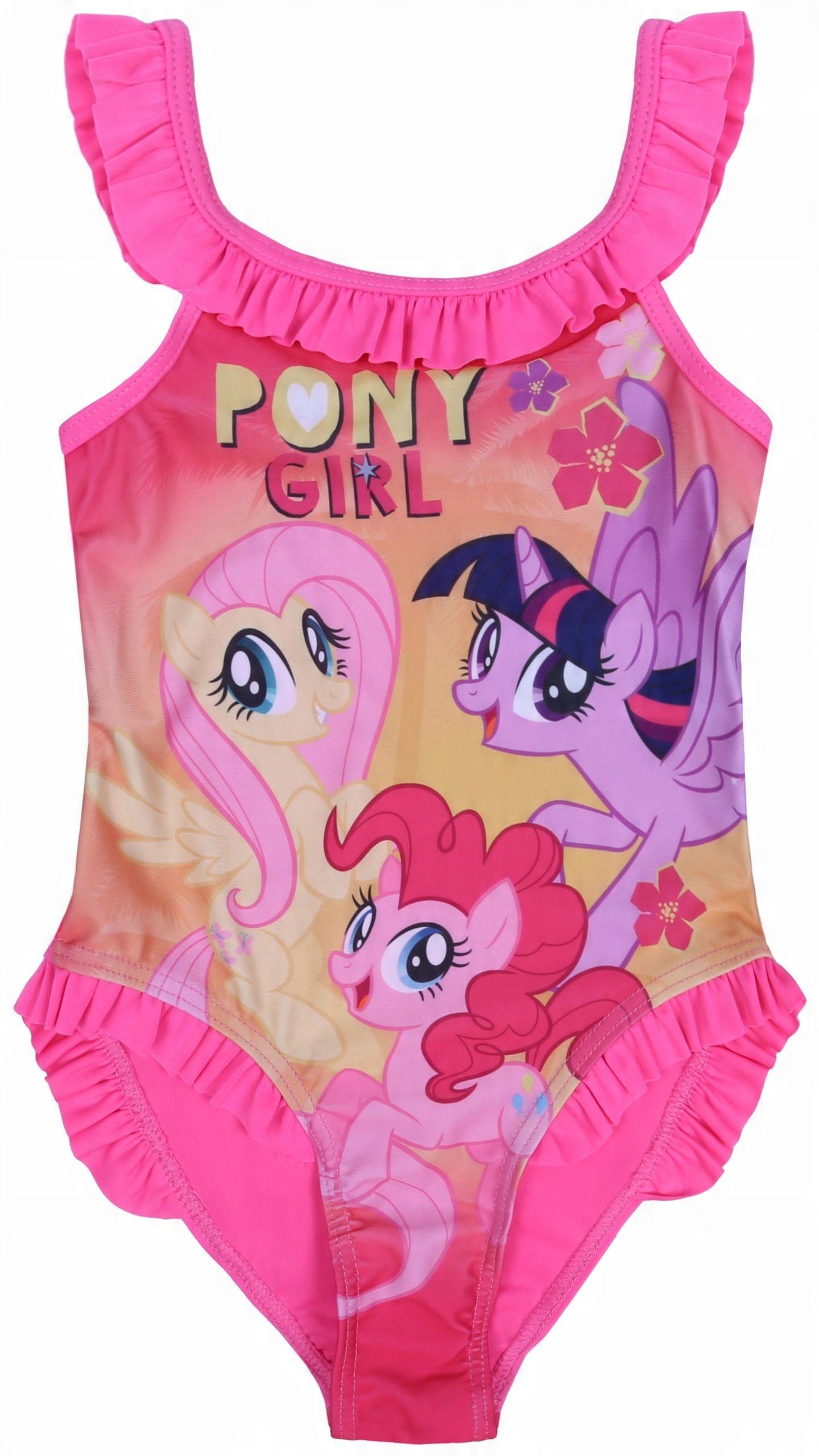 

Różowy strój kąpielowy z falbankami My Little Pony