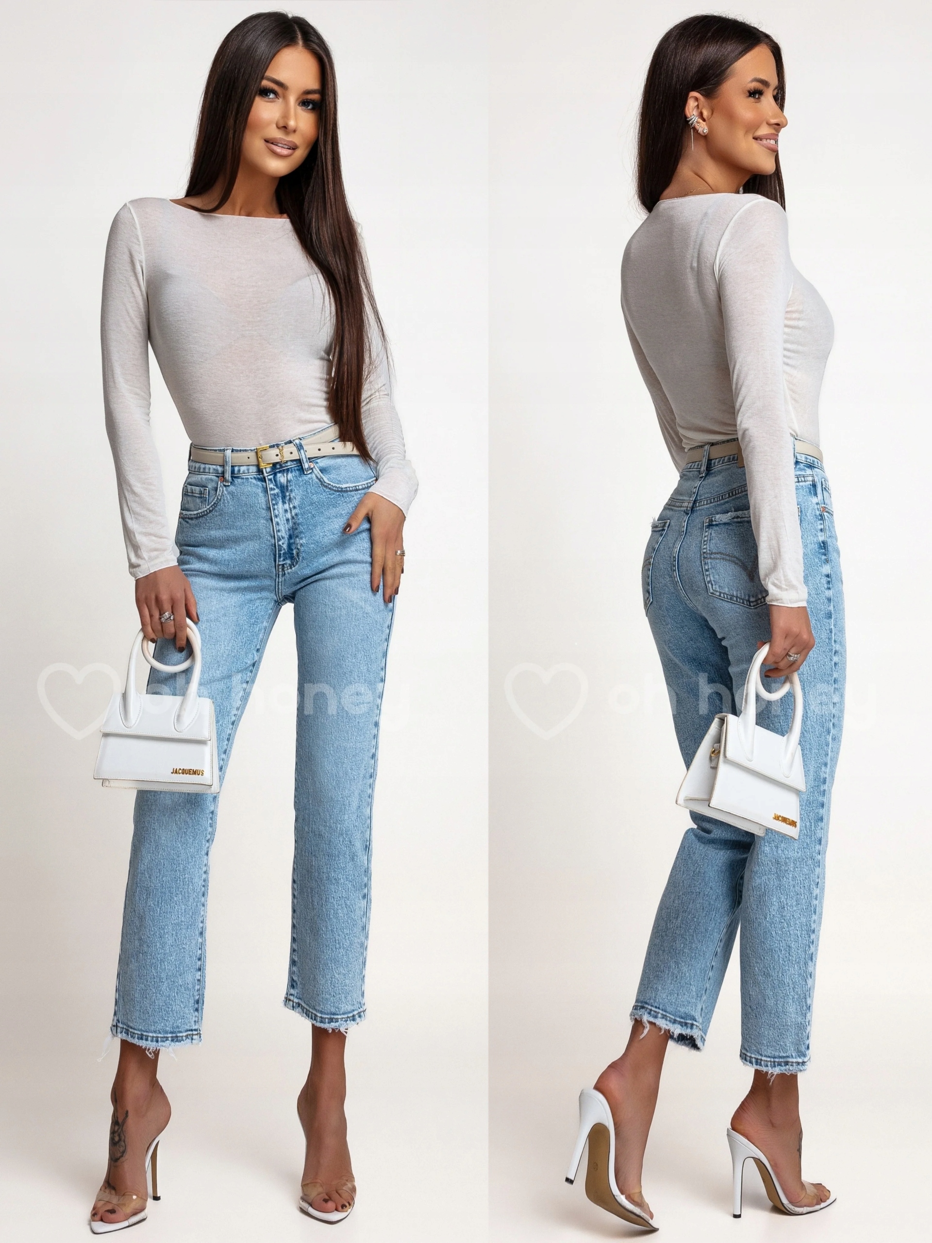 Džínové kalhoty Mom Fit Modré Montana M