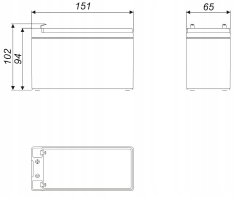 AKUMULATOR BATERIA AGM VRLA ACUMAX AML 9Ah 12V AML9-12 AML9 ZASILACZ UPS T2 Marka Acumax