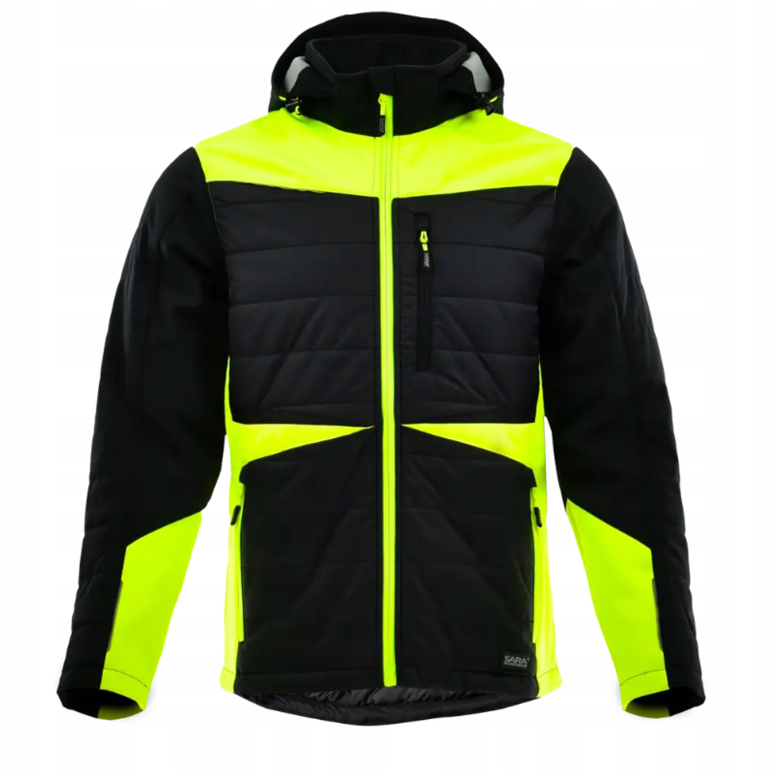 Kurtka robocza męska odblaskowa Softshell bhp Ce ciepła zimowa kaptur r.2XL