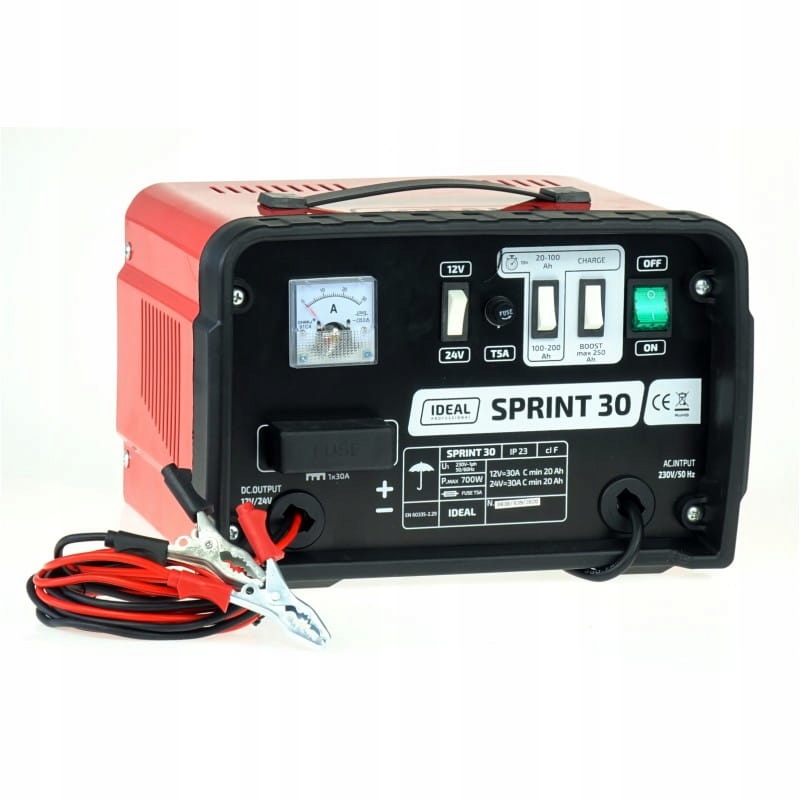 Invertorový Automobilový Usmerňovač Ideal Sprint 30 12V 24V 30A