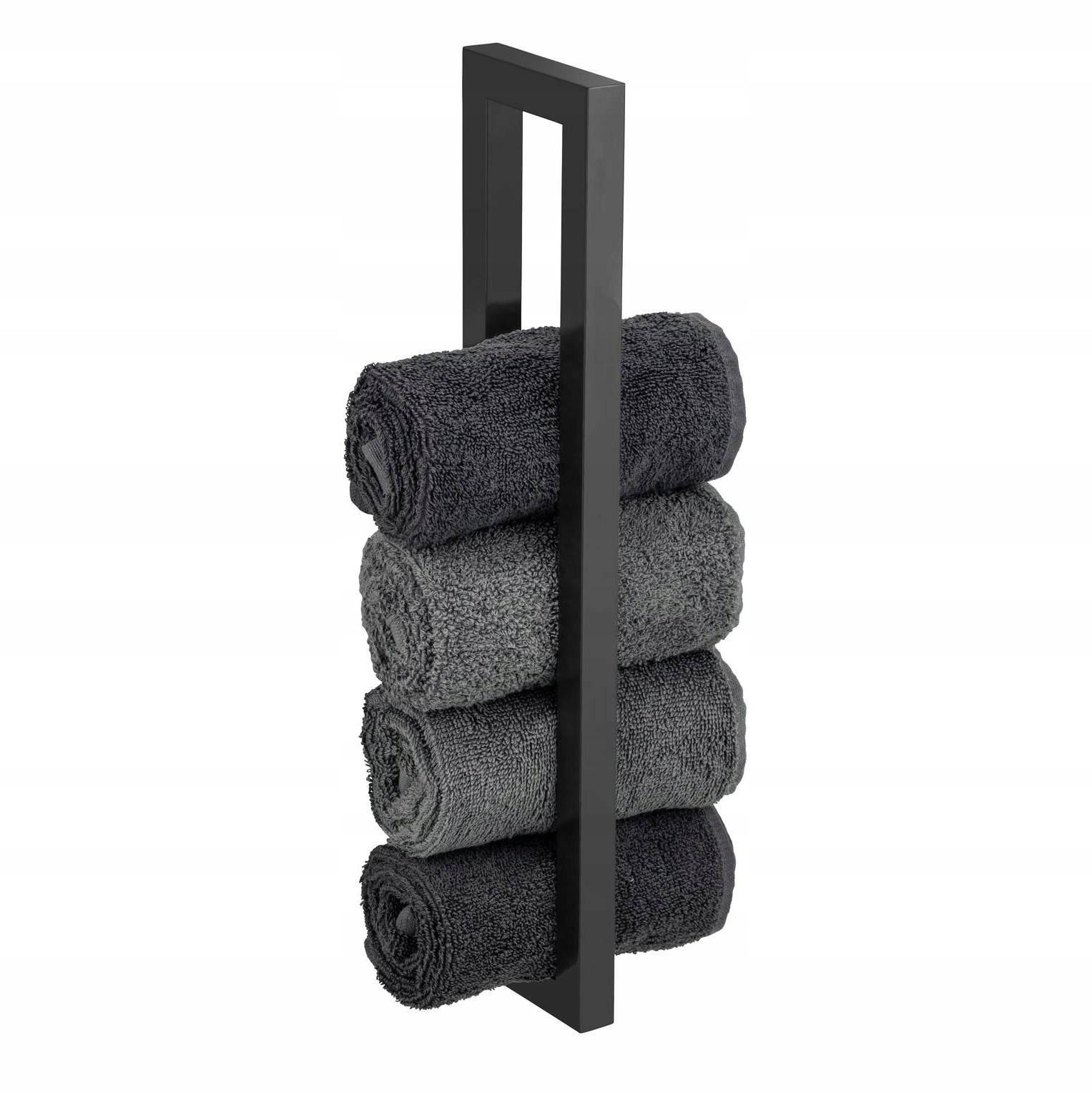 Koupelnový Držák Na Ručníky Černý Kovový 2X40X9 CM Reitani Wenko
