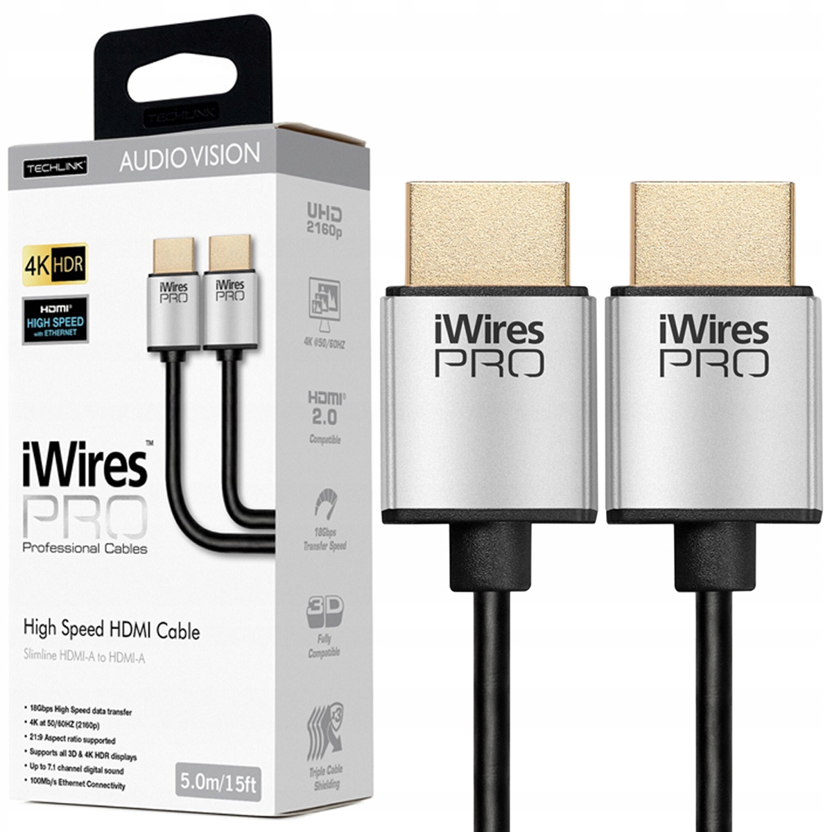 

Kabel Hdmi 4K 60Hz 3D Hdr Techlink iWIRES Pro 5m