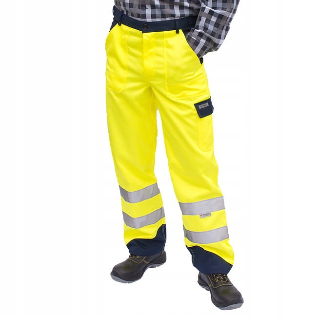 

Spodnie Robocze Męskie Odblaskowe Żółte Hi-Vis r48