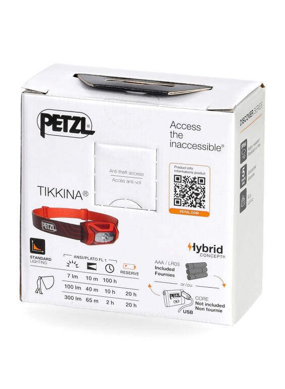 PETZL LATARKA CZOŁOWA TIKKINA 300 CZERWONA Model Tikkina