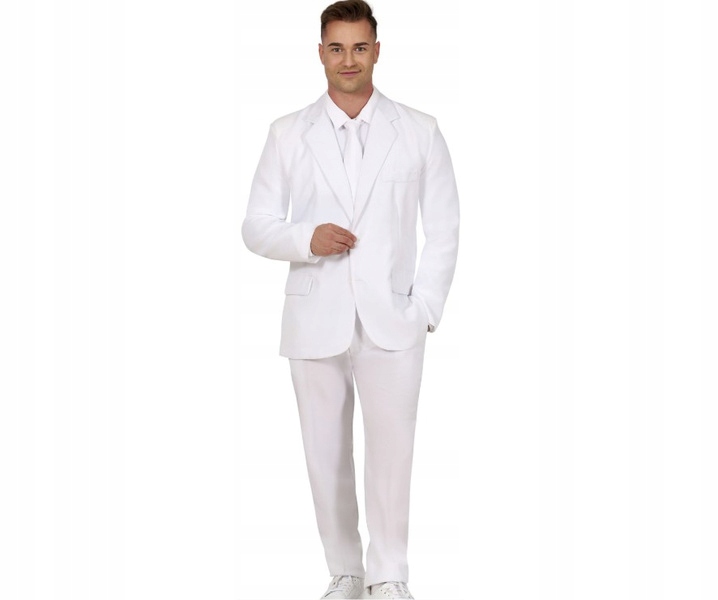 Pánský Kostým Bílý Kostým Karneval S