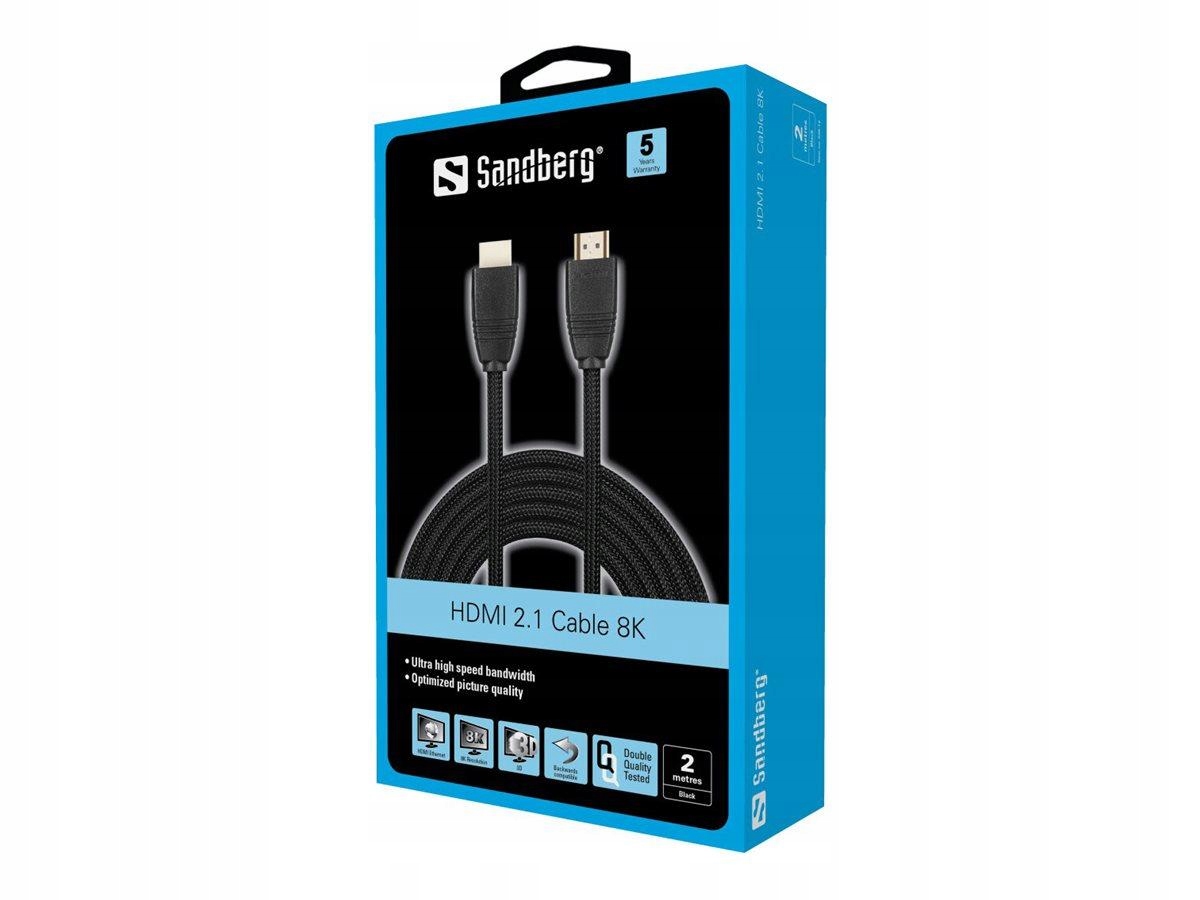Sandberg 509-14 Sandberg Hdmi 2.1 Cable 8K, 2m