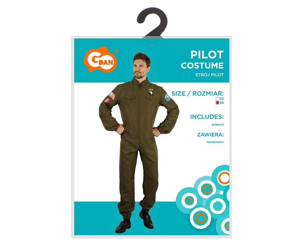 Pilotní Kostým pro dospělé, vel 56