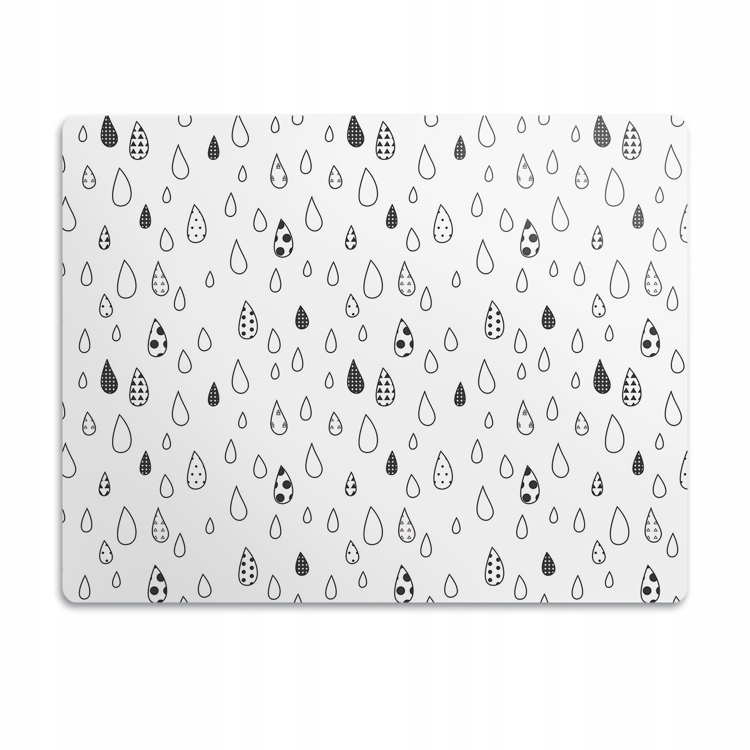 Levně Podložka pod záchod pro kočky Abstraktní kapky 90x60