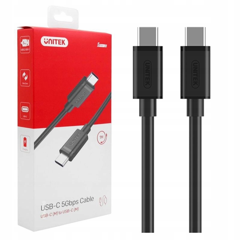 

Kabel Przewód Unitek 2x Usb-c, Data, Video 4K 60Hz