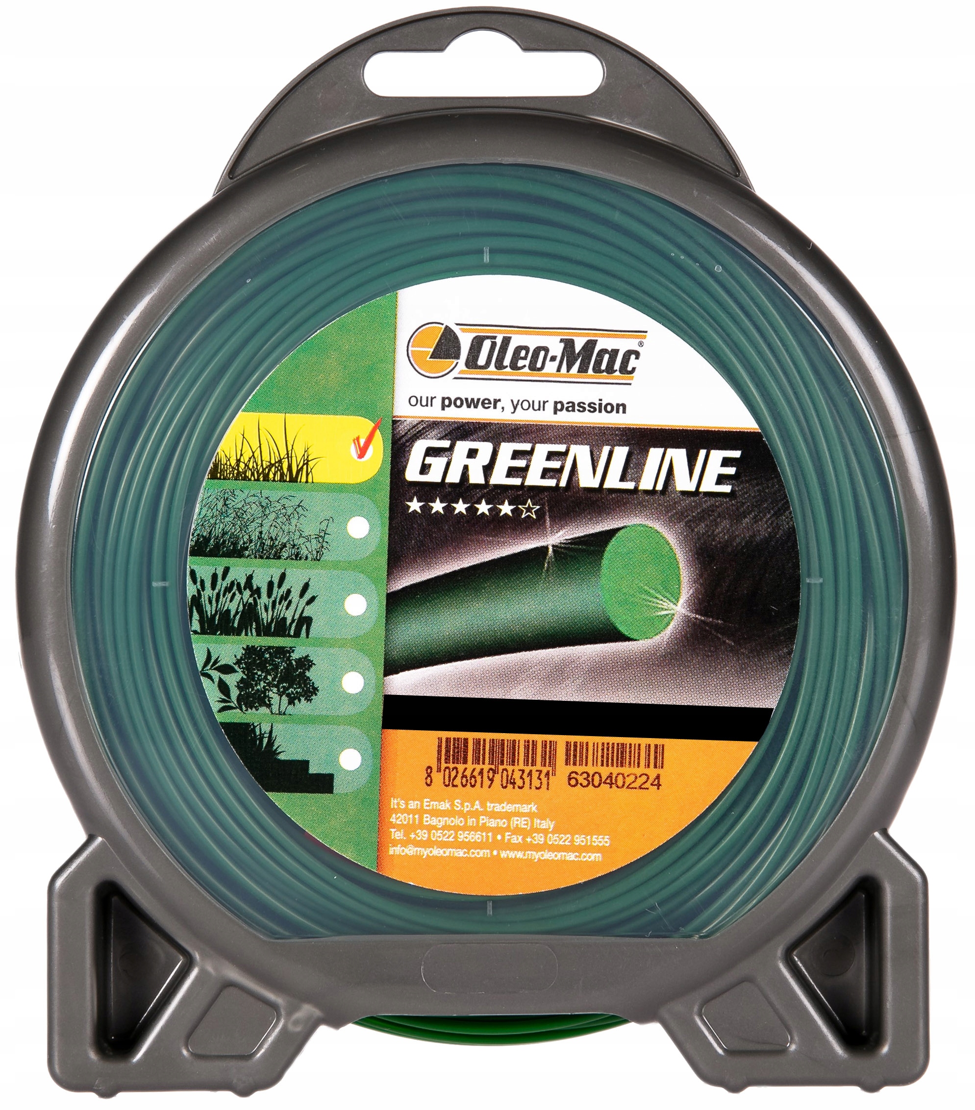 ŻYŁKA TNĄCA Do Kosy OLEO-MAC OKRĄGŁA 2,7 MM x 15M Typ żyłka