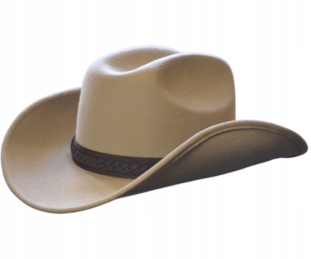 Kovbojský vlněný klobouk Cowboy Hat Billings Jasný Camel Witleather